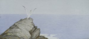 海鳥（紙に水彩） 作： Theodor Kittelsen