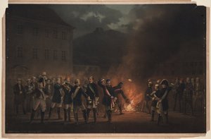 1857 年 1 月 30 日のハイデルベルクでのたいまつ行列 作： Theodor Verhas