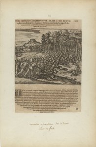 モリ・イスパノス、プラエフェ・クトゥム・エオラム/セドゥント：タンデウム....(著書『アメリカ』第5章より） 作： Theodor de Bry