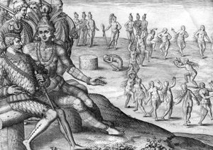 ティムクア・インディアン部族 作： Theodor de Bry