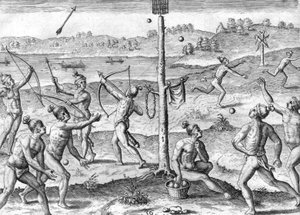 ティムクア・インディアン部族 作： Theodor de Bry