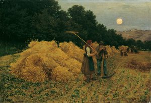 収穫後の月の出 I 作： Theodor von Hormann