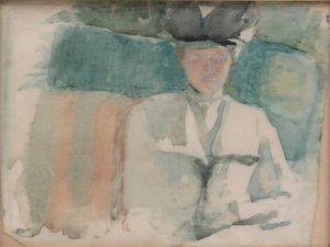 女性の肖像、カリフォルニア州。 1898年。 作： Theodora W. Thayer