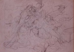 十字架からの降下（ドローイング 作： Theodore (attr. to) Gericault