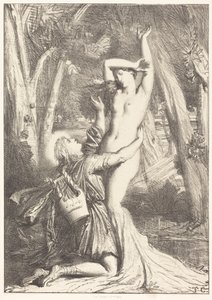 アポロンとダフネ 作： テオドール・シャッセリオー