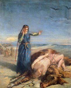 マゼパの死体を見つけるコサック少女 作： Théodore Chassériau