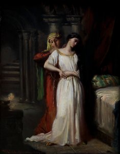 ベッドに戻るデズデモーナ 作： Théodore Chassériau