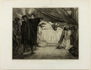 おお、スパルタンの犬よ、オセロのプレート15 作： Théodore Chassériau