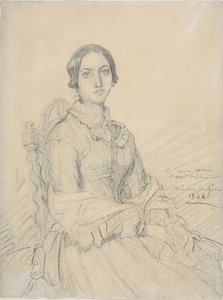 シャセリオー男爵夫人の肖像 作： Théodore Chassériau