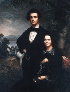 ダニエル・T・マクファーラン夫妻、1858年。 作： Theodore E. Pine