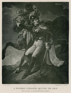 戦場を辞めた負傷した騎兵 作： Theodore Gericault