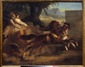 古代の戦車レース テオドール・ジェリコー（1791-1824）による絵画 1808年 dim.0,63x0,79 m ルーアン、ボザール美術館（Musee des Beaux Arts 作： Theodore Gericault
