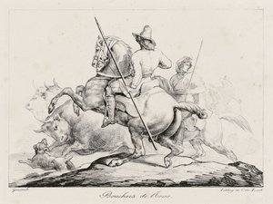 ローマの肉屋たち（Roman Butchers） 作： Theodore Gericault