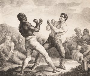 ボクサー、1818年。 作： Theodore Gericault