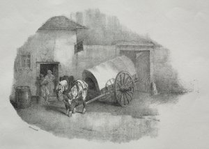 ストリンガーから馬車馬 作： Theodore Gericault