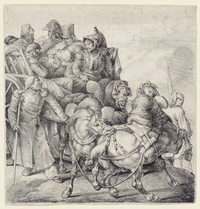 負傷した兵士たちを乗せた馬車（A Wagon Full of Wounded Soldiers）