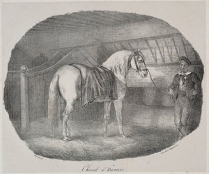 ハノーバー馬。 作： Theodore Gericault