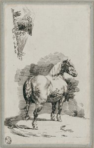 斑入りの灰色の馬（A Dapple-Gray Horse） 作： Theodore Gericault