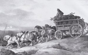 石炭荷馬車 [原文のまま] 馬が描いた、1822 年。 作： Theodore Gericault