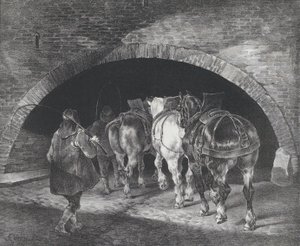 アデルフィ埠頭への入り口、1821 年 作： Theodore Gericault
