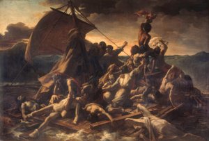 メデューサのいかだ、ジェリコー 作： Theodore Gericault