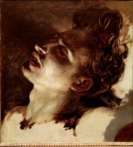死んだ若者の頭 ジャン・ルイ・セオドア・ジェリコー（1791-1824）の絵画 19世紀 日。31x33 cm ルーアン、ミュゼ・デ・ボザール 作： Theodore Gericault