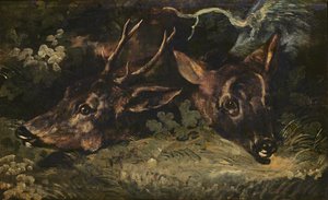 ノロジカの頭、1815 作： Theodore Gericault