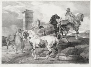 見本市へ向かう馬たち 作： Theodore Gericault