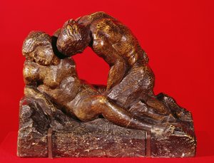 木星とアンティオペ（2番目の面）、1818年頃（茶色の緑青の石）