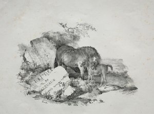 馬と子馬。 作： Theodore Gericault