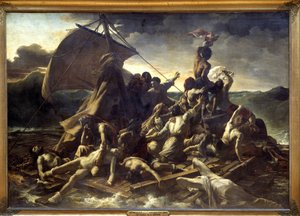 テオドール・ジェリコーの「メドゥーサの筏」。 作： Theodore Gericault