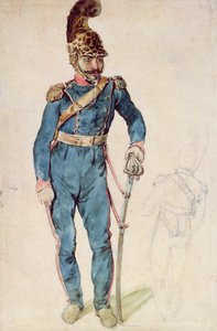 ブロ大佐の制服を着たジェリコーのしもべ、ムスタファ 作： Theodore Gericault