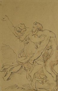 ニンフとサテュロス 作： Theodore Gericault