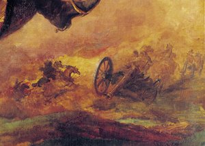 Hussarsの将校、右側の大砲の詳細、1814（26088の詳細）