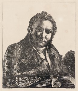 『画家オギュスト・ブリュネの肖像（画家の友人）』 作： Theodore Gericault
