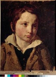 少年の肖像（オリヴィエ・ブロ） - 油彩・キャンバス 作： Theodore Gericault