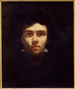 画家ウジェーヌ・ドラクロワ(1798-1863)の肖像 テオドール・ジェリコー(1791-1824)の絵画 1820-1824 Sun.0.5x0.6 m ルーアン、ボザール美術館（Musee des Beaux Arts 作： Theodore Gericault