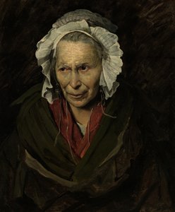 狂気の女性の肖像画 作： Theodore Gericault