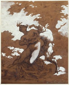 サテュロスとニンフ 作： Theodore Gericault