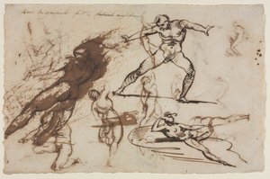 スケッチシート（レクト） スケッチシート（裏面） 作： Theodore Gericault