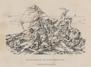 『メデューズの難破』（La Radeau de la Méduse） 作： Theodore Gericault
