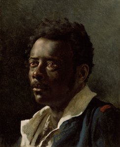 モデルの研究、c.1818-19（キャンバスに油彩） 作： Theodore Gericault