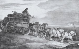 石炭荷馬車 [sic.]、1821 年。 作： Theodore Gericault