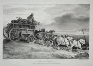 石炭ワゴン、1821年。 作： Theodore Gericault