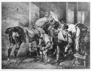 英国の蹄鉄師 作： Theodore Gericault