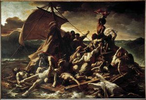 メデューサの筏 - キャンバスに油彩 作： Theodore Gericault