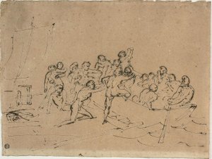 メデューサのいかだの生存者の救出 作： Theodore Gericault