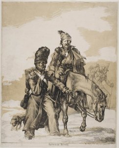 1818年頃のロシアからの撤退 作： Theodore Gericault