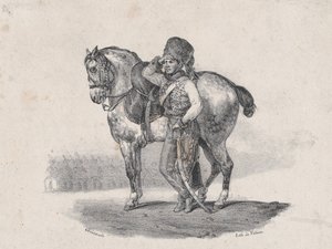 ハサードのトランペット、1823年。 作： Theodore Gericault
