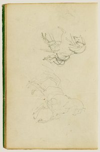 育てられている馬を描いた2つの研究